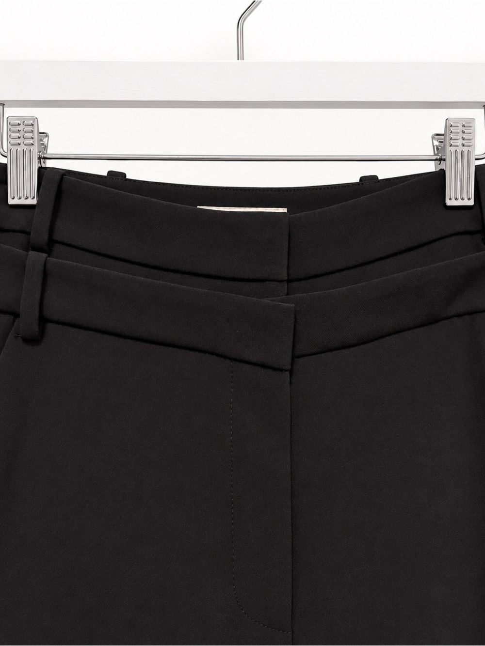 Veronica Beard Black High-Waist Tailored Trousers